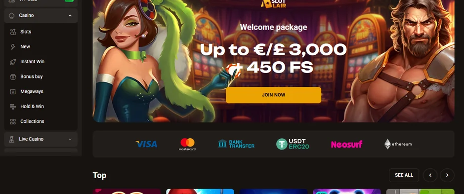 Browse SlotLair Casino slots