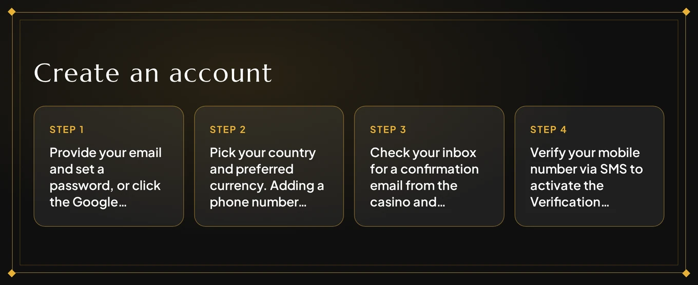 Explore four signup stages
