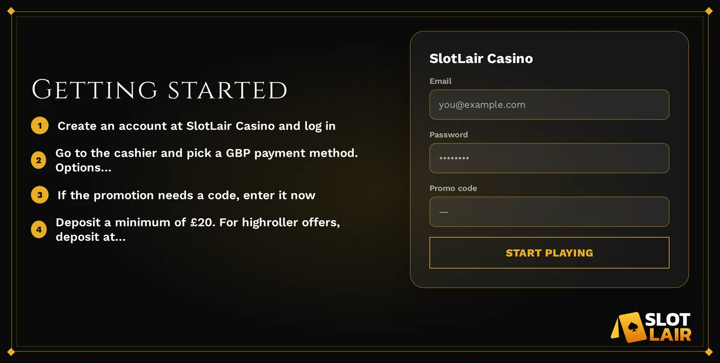 Enter credentials, start playing.